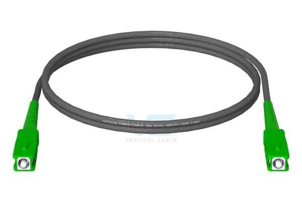 261 CA 3MM LSZH BLACK rendered 25D WEB SC-APC to SC-APC Assemblies (255 CAA & 261 CAA Series)