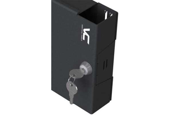 268 EZX01 1A2 cam lock closeup 268-EZX01-1A200 (Optical Fiber Wall-Mount Enclosure)