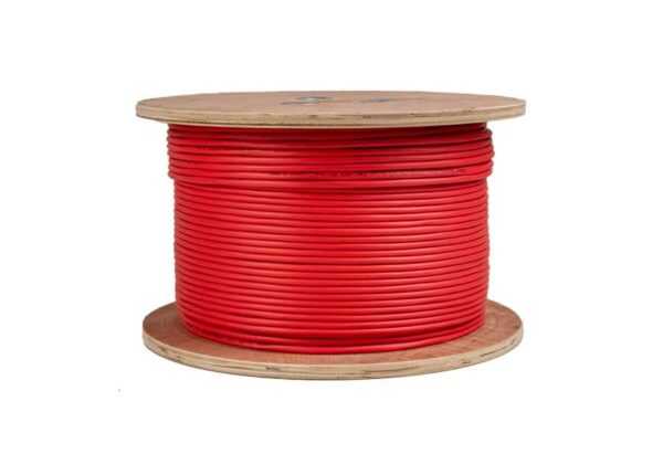 Fire alarm Large Spool red Fire Alarm Cable, FPLP (Plenum), 12/2 Shielded