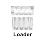 Close-up of the load bar for the CAT6a Shielded RJ45 Plug (012-021-100), designed to ensure precise wire alignment and efficient termination for solid cables.