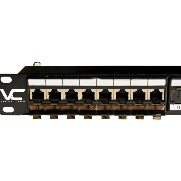 041-372/S/24 close up of front side of patch panel