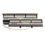 041-373/S/48 back view of patch panel with grounding wire