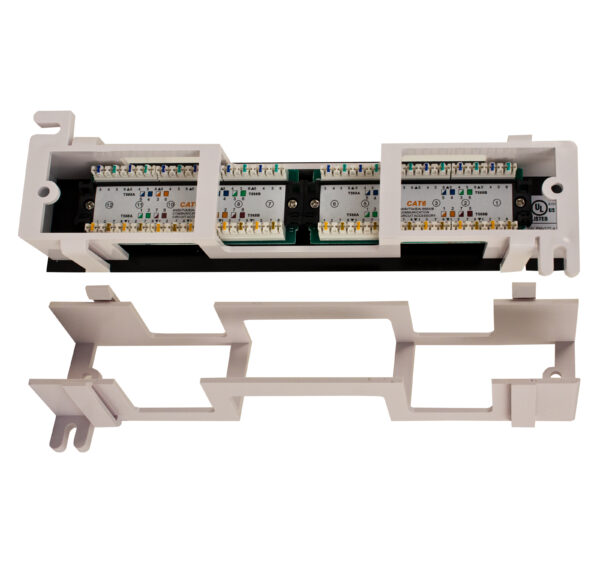 042-2134 - back of patch panel with mounting bracket