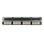 042-377/24 front and back view of the patch panel