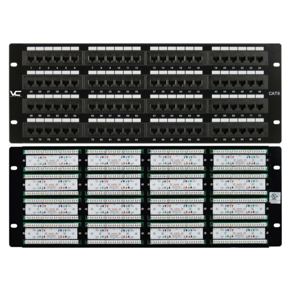 042-379/96 front and back view of patch panels