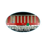 back detailed view of patch panel