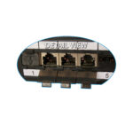 042-C6A/24 front detailed view of patch panel