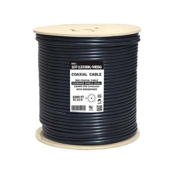 107-1233BK/MESG coaxial cable spool