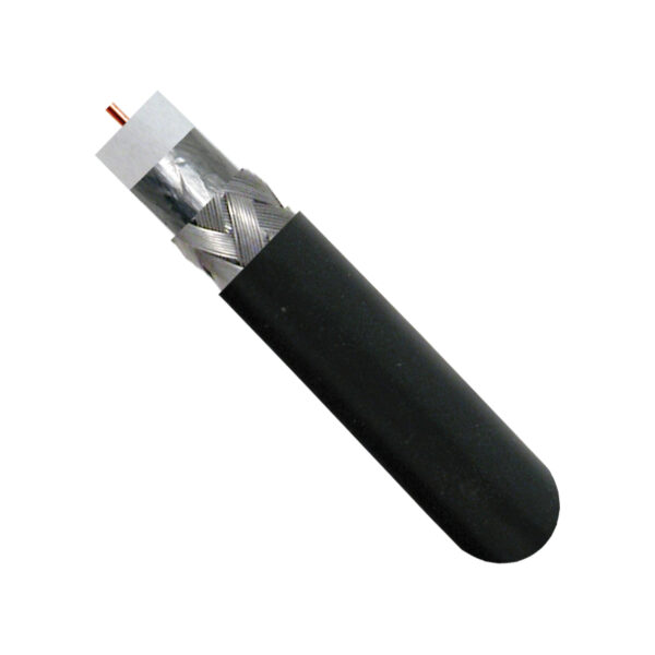 107-1234BK6S1RB close up of the coaxial cable with the top of it exposed
