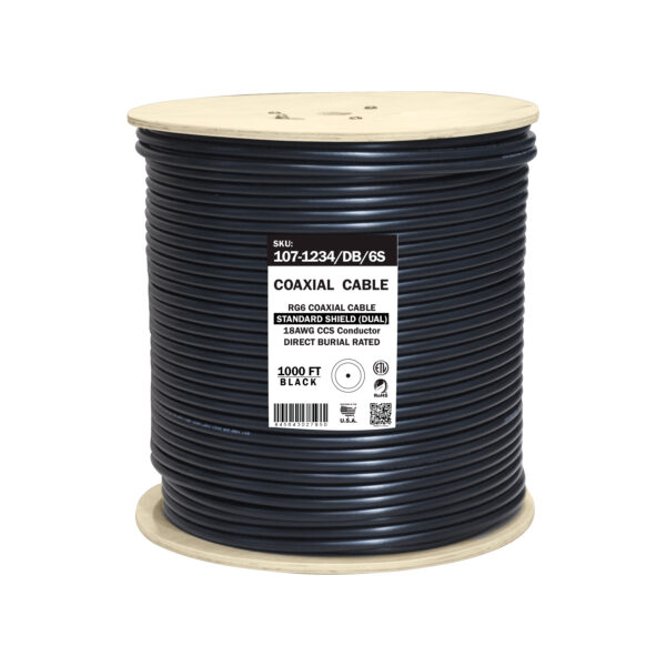 107-1234/DB/6S spool of coaxial cable