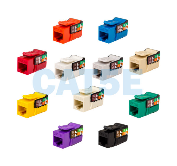 CAT5E V-Max Keystone Jacks - 351 Series available colors