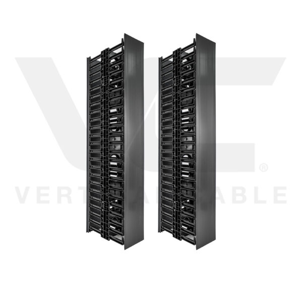 047-VMF-4502 vertical cable manager single-sided together