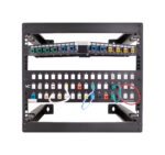 047-WFM-1226 front view of 12 RMU Wall Mount Open with panels installed