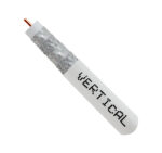 107-1953WH6Q1BX close up of RG6 coaxial cable with the top exposed