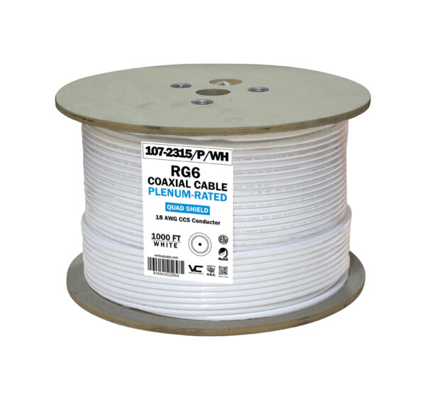 107-2315/P/WH spool of coaxial cable