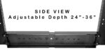 047-WOS-0445 4 point Open Rack Enclosure - side view