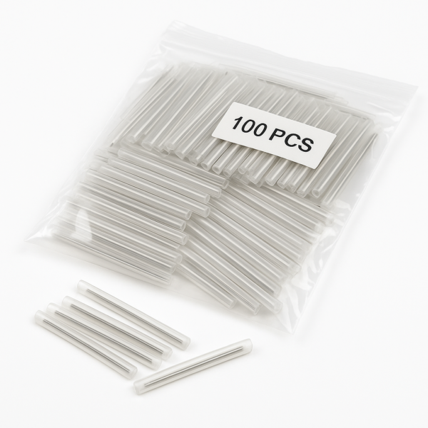 Optical fiber splice protection sleeves