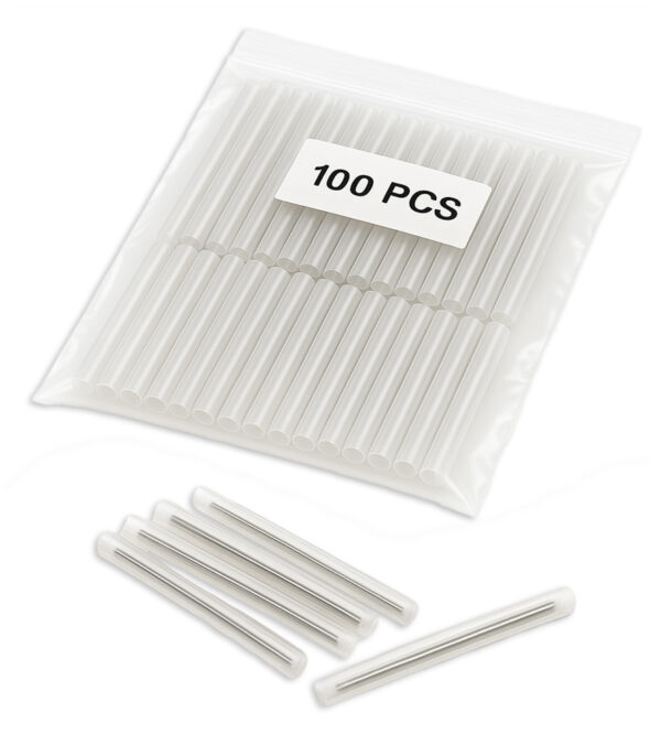 Optical fiber splice protection sleeves