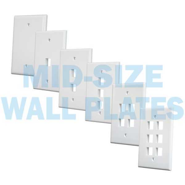 "Mid-size Wall Plates - 304-M27 Series design"