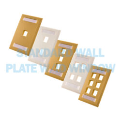 "Keystone Wall Plates With ID Windows - 305 Series"
