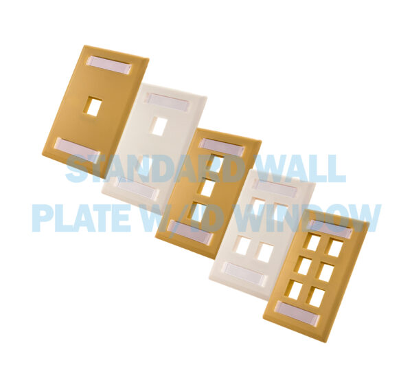 "Keystone Wall Plates With ID Windows - 305 Series"