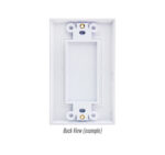 308 Series Decora Style Wall Plate - back view