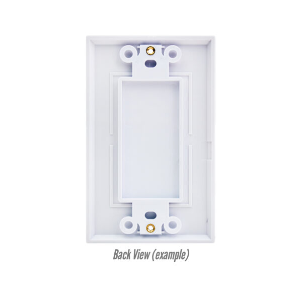 308 Series Decora Style Wall Plate - back view