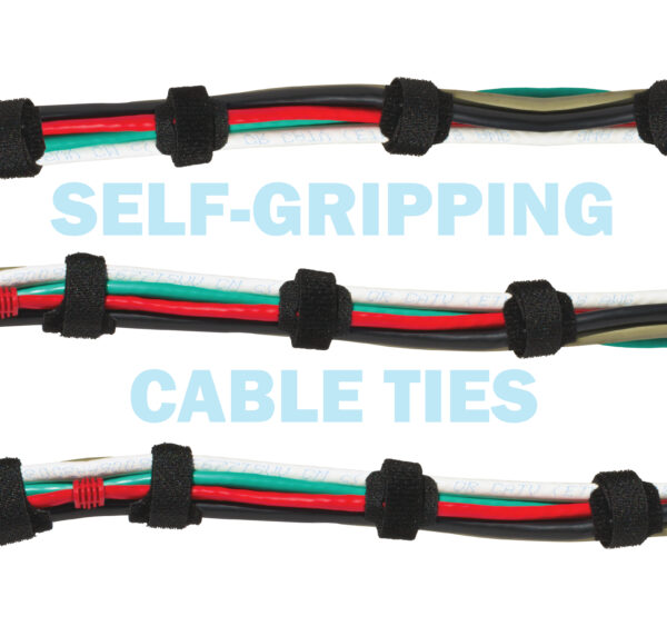 045 V12 8BK in use Self-Gripping Cable Ties - 045-V12 Series