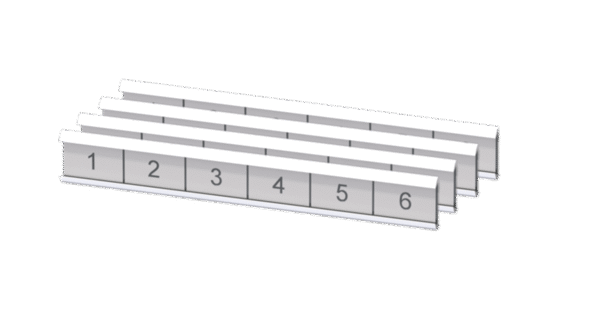 266 LBL04 HLDR 266-LBL04-HLDR [Quarter Label Holders for Zero-U Administration Panels]