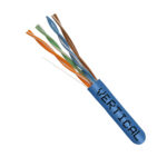 CAT6 Splineless UTP CMR cable in blue