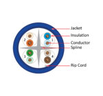 167 Series | CAT6 UTP CMP UL-Listed | Diagram | Blue