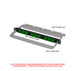 266-PMD01-2A3A | Optical Fiber Rack-Mount Panel | 3-Position | Example