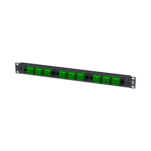 266-PMD01-2A3A | Optical Fiber Rack-Mount Panel | 3-Position | Loaded