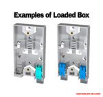 268-SMB12-2BW00 | Optical Fiber Surface-Mount Box | 2-Position | Blank | Example