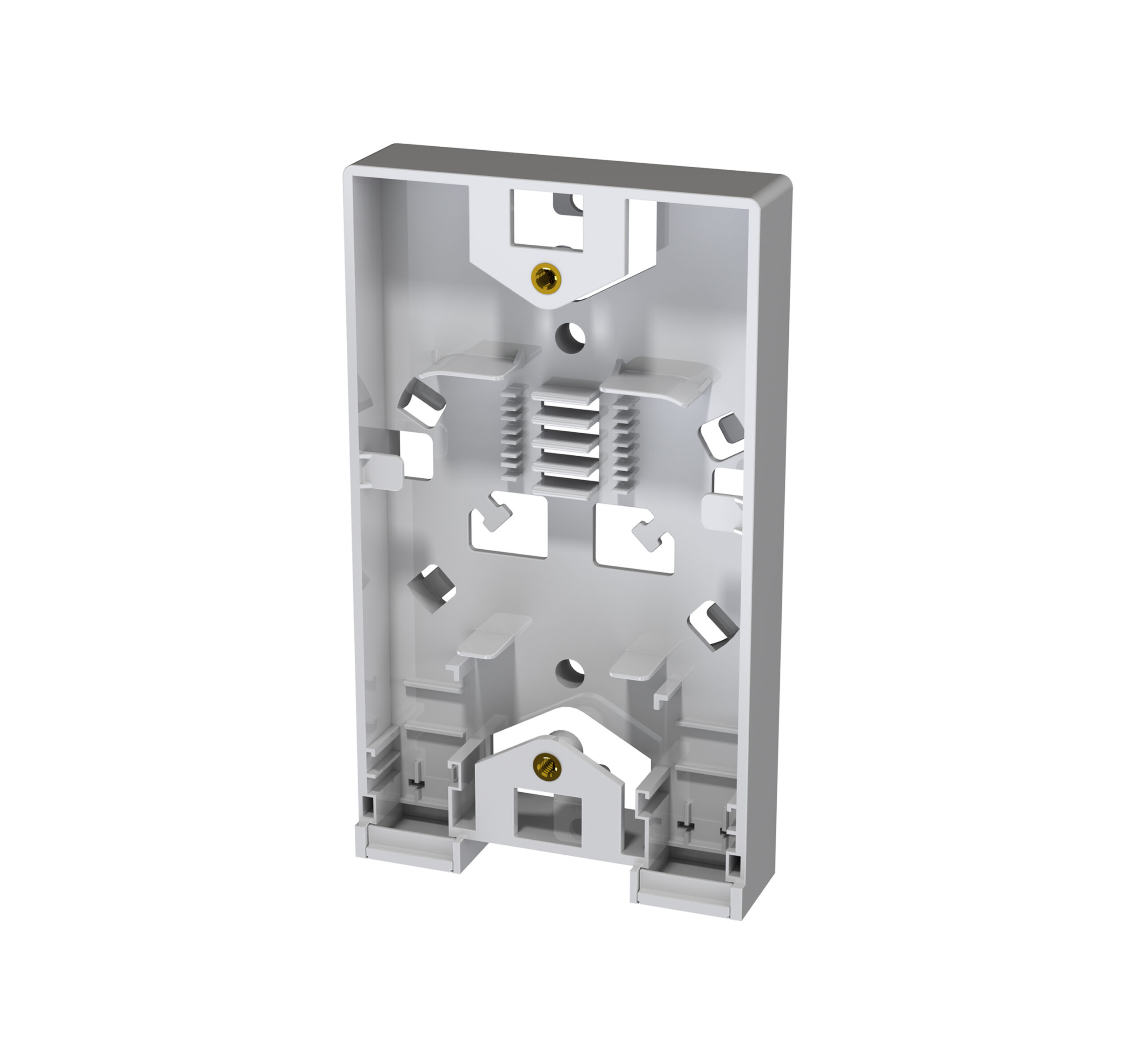 268-SMB12-2BW00_front-off 268-SMB12-2BW00 | Optical Fiber Surface-Mount Box | 2-Position | Blank | Front-Off