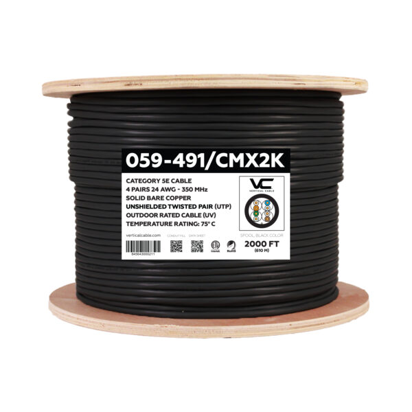 059-491/CMX2K | CAT5E Outdoor Cable | CMX | Spool