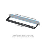 266-GP Series | Cable Management Bars (General Purpose) | Assembled Example