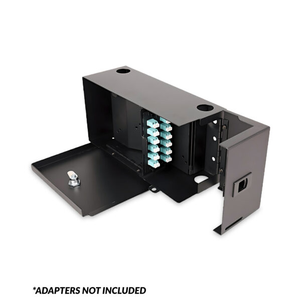 268-STD02-1B12 | Optical Fiber Wall-Mount Enclosure | Two-Position | Standard Series | Open - Loaded