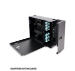 268-STD02-1D12 | Optical Fiber Wall-Mount Enclosure | Four-Position | Standard Series | Opened - Loaded