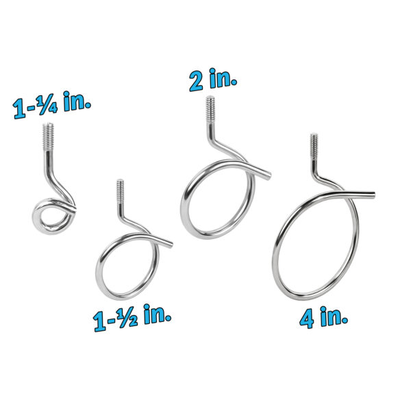 BRIDLE RINGS, MACHINE SCREW THREAD