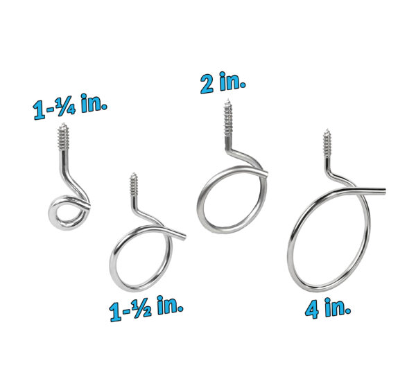 Wood Screw Bridle Rings | Direct Mount Cable Support