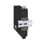 268-EZM01-1A-05 | EZ-Mount DIN-Rail Cassette | Back | DIN-Rail Example