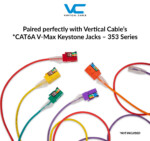 CAT6A Slim Patch Cable | Keystone Jacks