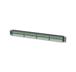 266-PKM04-24000 | Blank Keystone Rack-Mount Panel | 1 RMU | Loaded