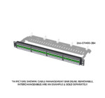 266-PKM04-24000 | Blank Keystone Rack-Mount Panel | 1 RMU | Loaded - Example