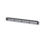 266-PKM04-24000 | Blank Keystone Rack-Mount Panel | 1 RMU | Unloaded