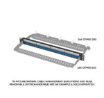 266-PKM02-24000 | Blank Patch Panel | 1 RMU | Loaded - Example